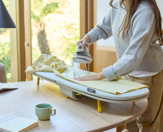[hidden] [lifestyle] Pocket Max 110cm Folding Ecru Ironing Board