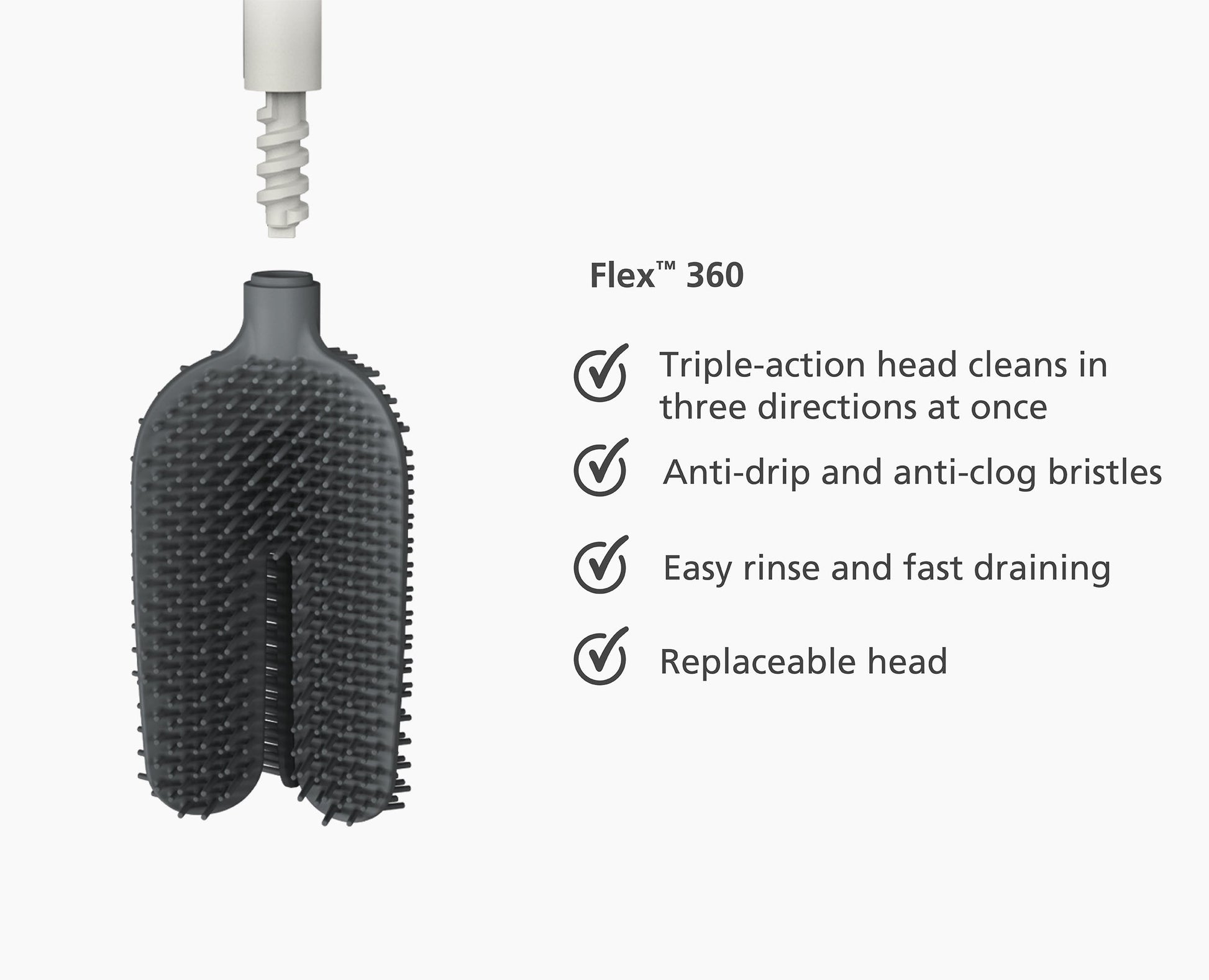 [half-width] Flex™ 360 Matt Toilet Brush - 70597 - INFO1