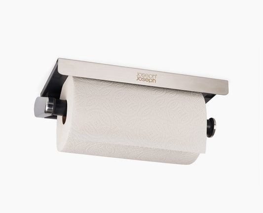 [hidden] RollGrip Under-Shelf Stainless-Steel Kitchen Roll Holder - Image 1
