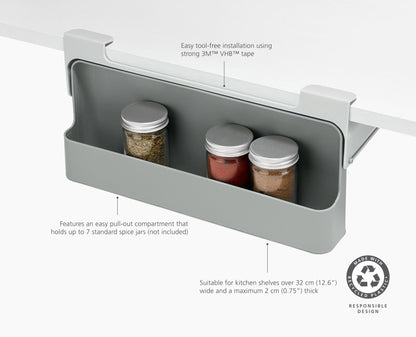 [half-width] CupboardStore™ Under-Shelf Spice Rack