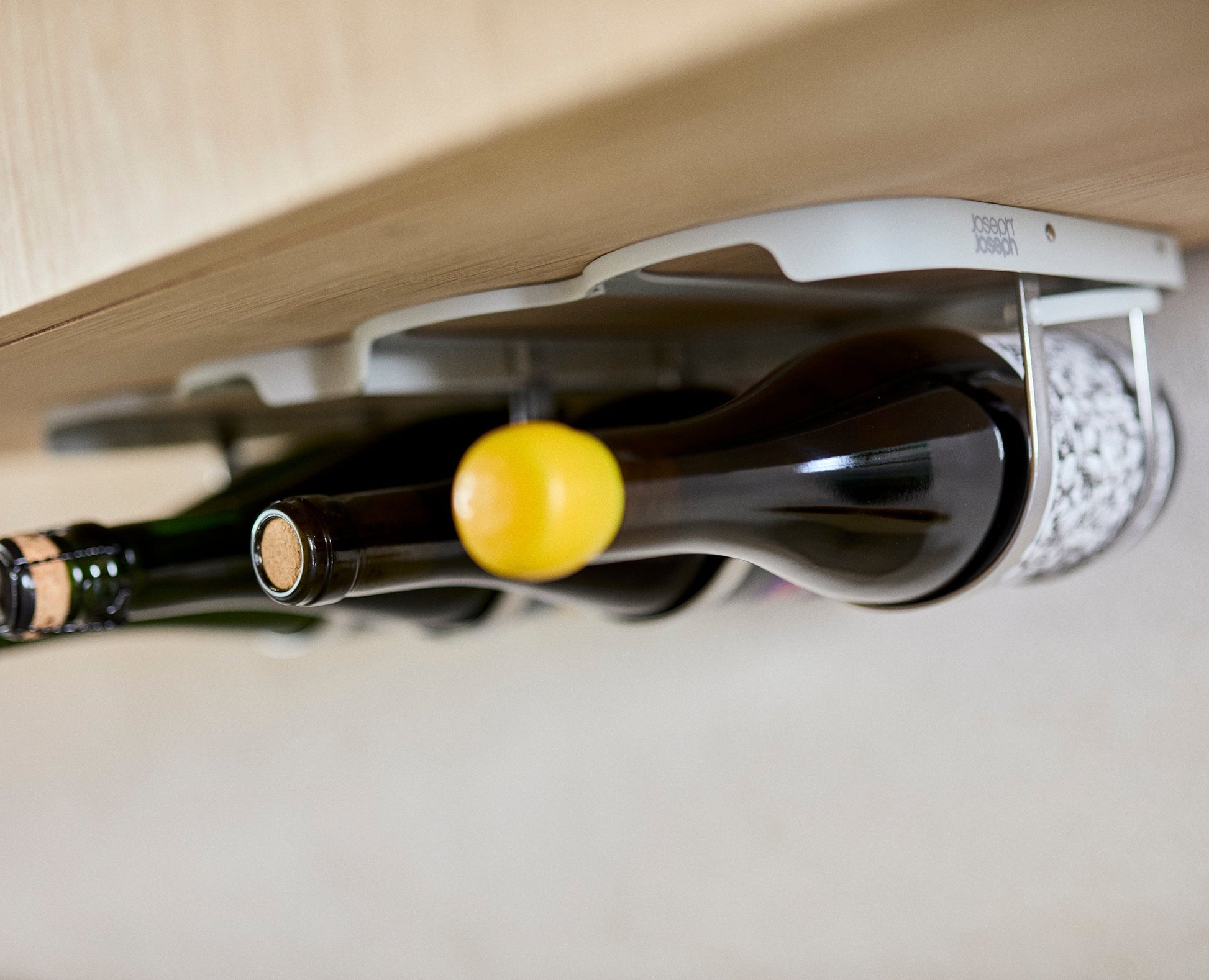 [half-width] Cradle™ Under-Shelf Folding Wine Bottle Rack