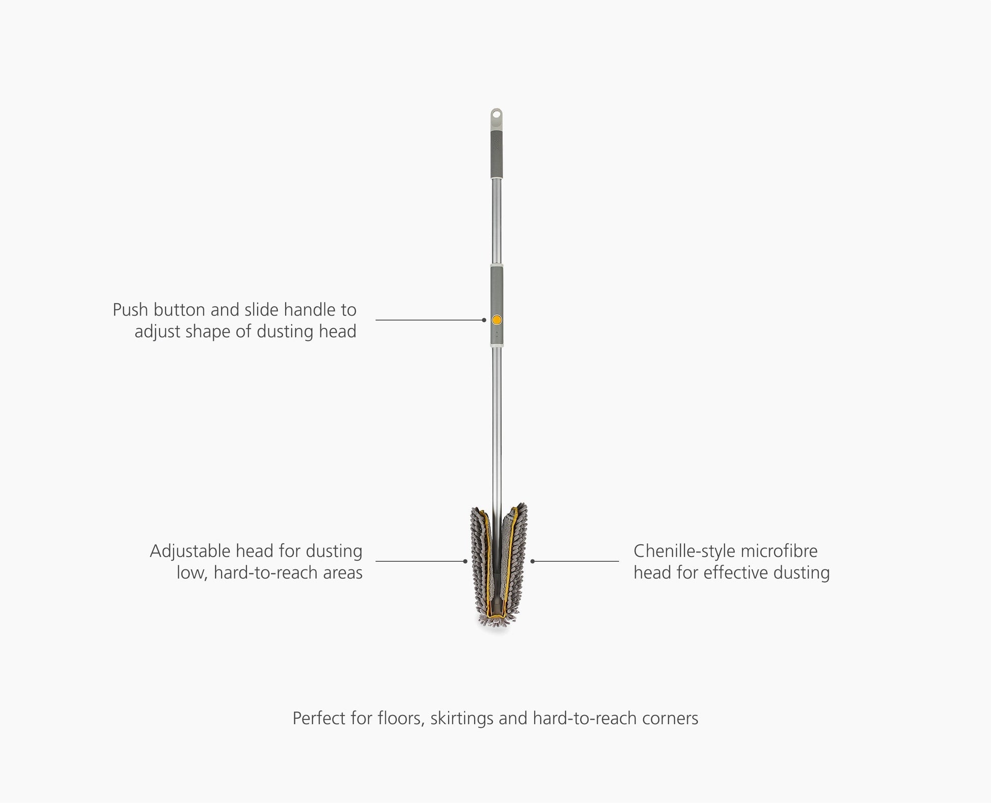 CleanTech™ Adjustable Floor Duster with Replacement Pad
