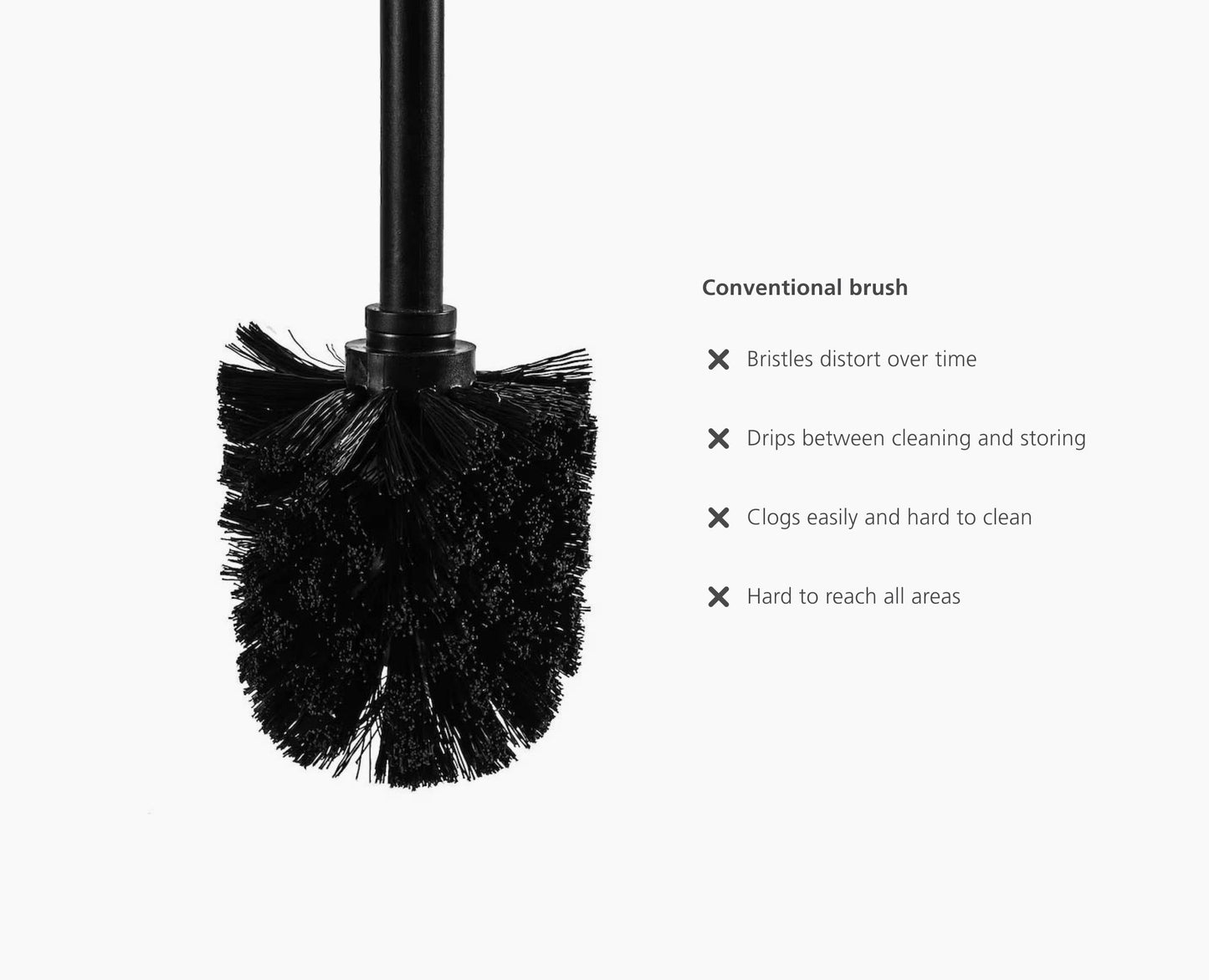 [half-width] Flex™ 360 Lite Matt Black Toilet Brush