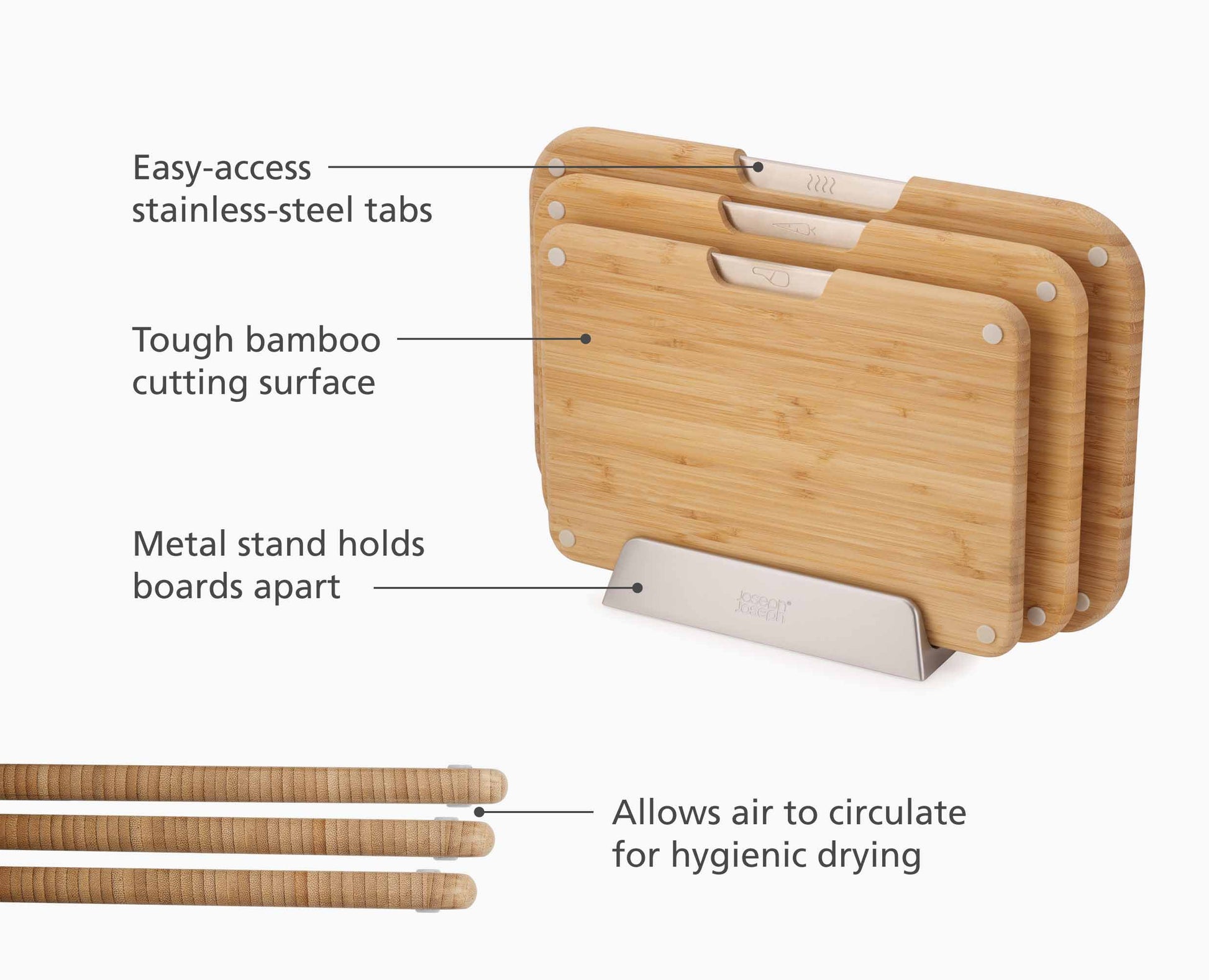 [half-width] Nest™ Boards 3-piece Bamboo Chopping Board Set - 60236 - Image 4