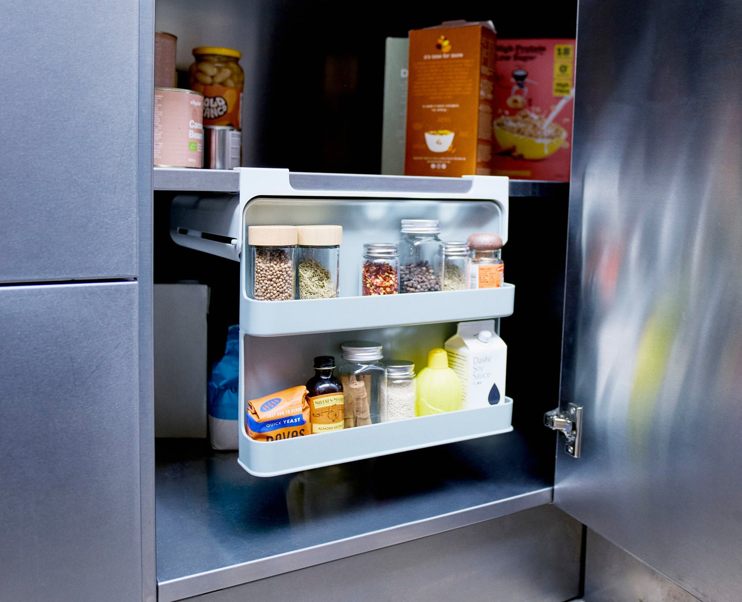 [hidden] [lifestyle] CupboardStore™ Large Under-Shelf Spice Rack