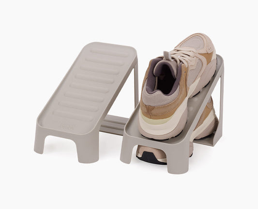 [hidden] Shoe-in™ Compact 2-piece Ecru Shoe Caddy - 55015 - Image 1
